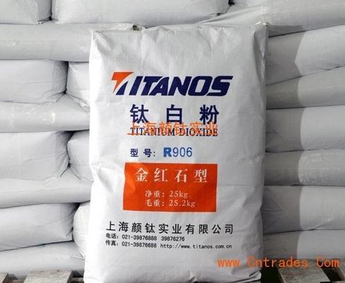 رنگدانه غیر قابل احتراق CAS 1317-80-2 Rutile Tio2 برای صنایع سرامیک